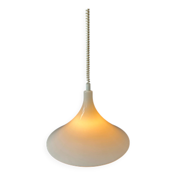 White Space Age Suspension "Witch Hat" Mid-Century