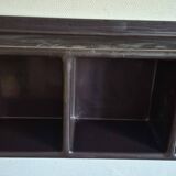 Prisunic brown plastic wall shelf