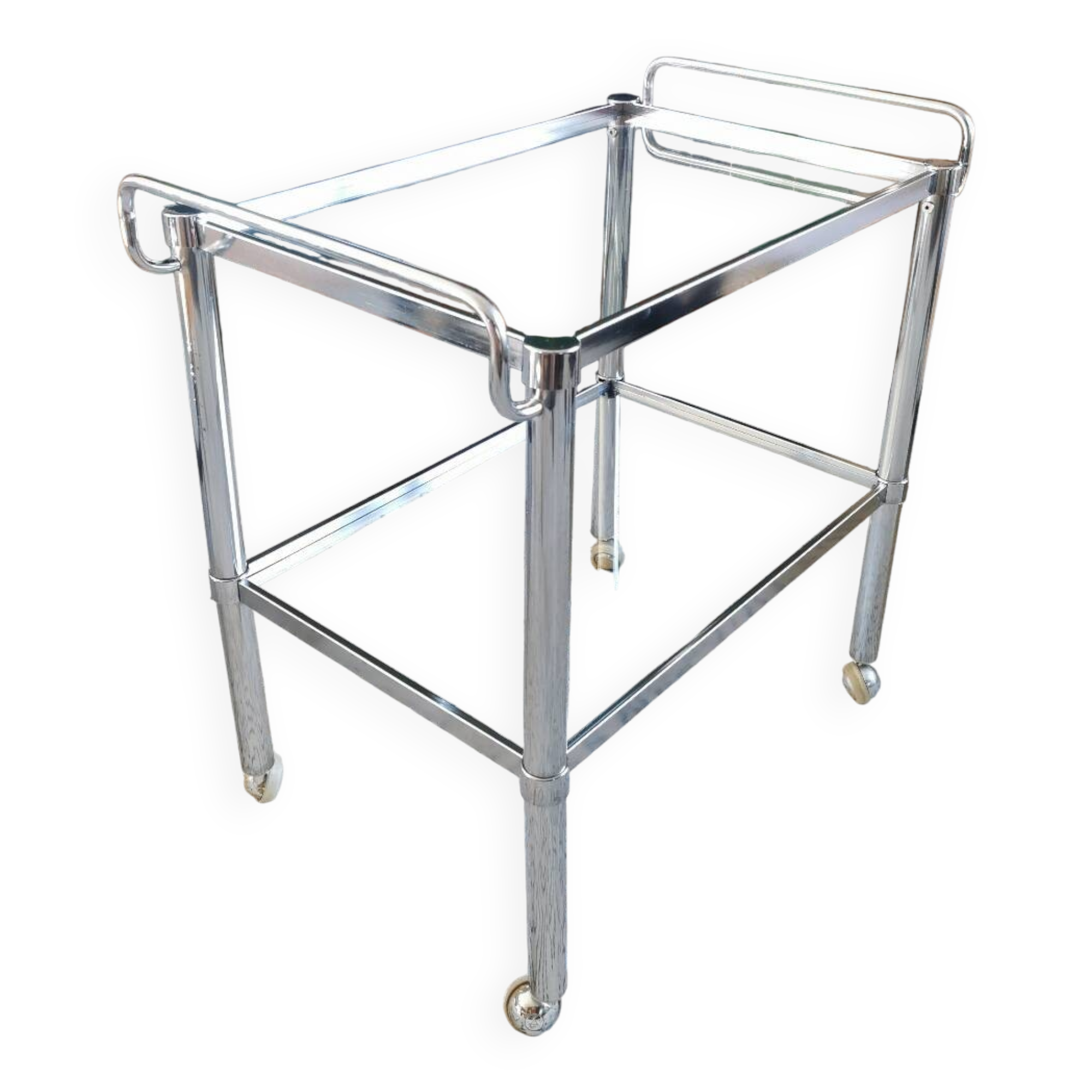 Convertible vintage rolling serving cart
