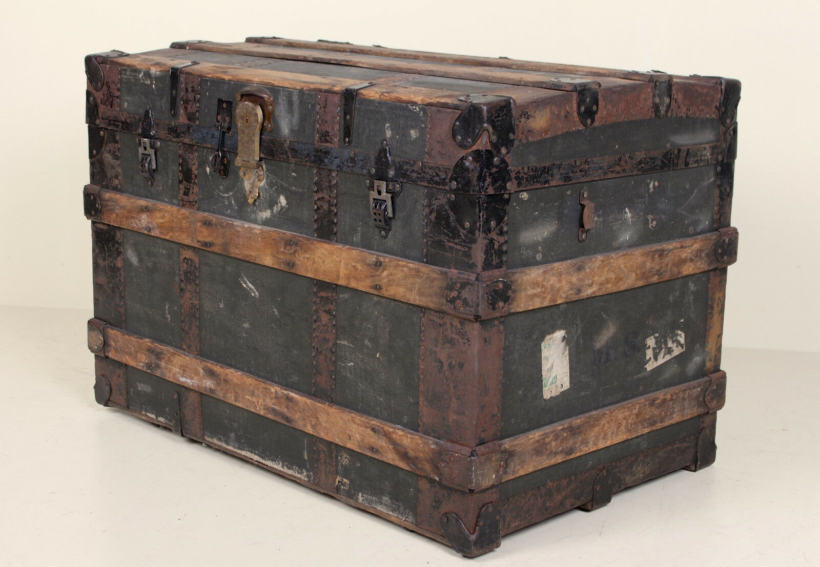 Antique vintage wooden chest