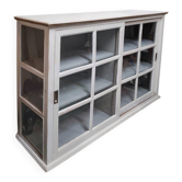 Meuble de métier, vitrine basse ancienne