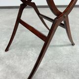 Folding table in mahogany in the style of the Vienna Secession.