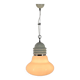 1960s Metal & Milk Glass Pendant Light, Italy