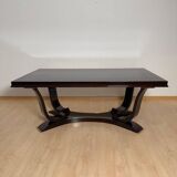 Art Deco Dining Table with Chairs, Paris, 1930, Set of 11