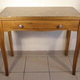 Table - console wood and marble 1930s