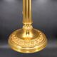 Bronze Gilt Bouillotte Lamp with Pleated Shade