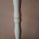 Bath towel rack in white wood, three bars.