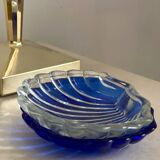 2 glass shell butter dishes.