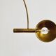stunning Mid Century Modern brass UNA arc lamp by Florian Schulz