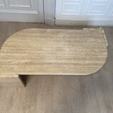 Drop of water coffee table in travertine, 1970