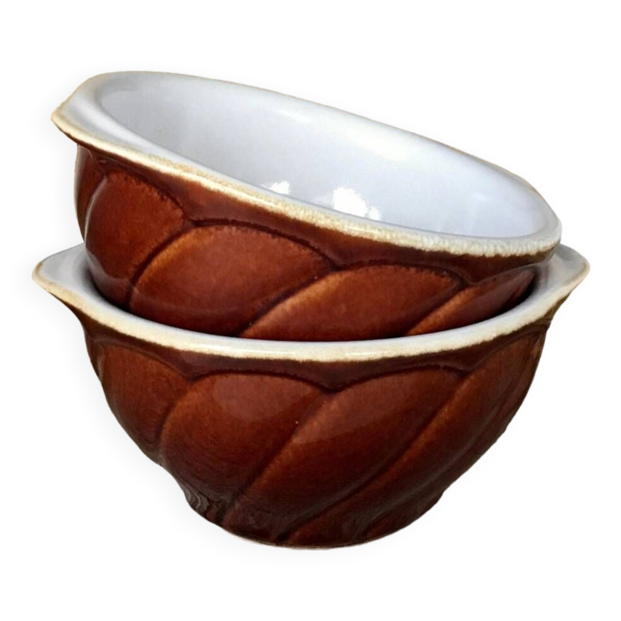 2 vintage ear bowls