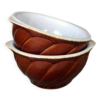 2 vintage ear bowls