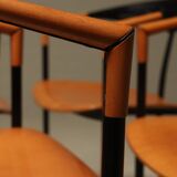 Set of 4 Post Modern Dining Chairs by Tetide Italy 1980s