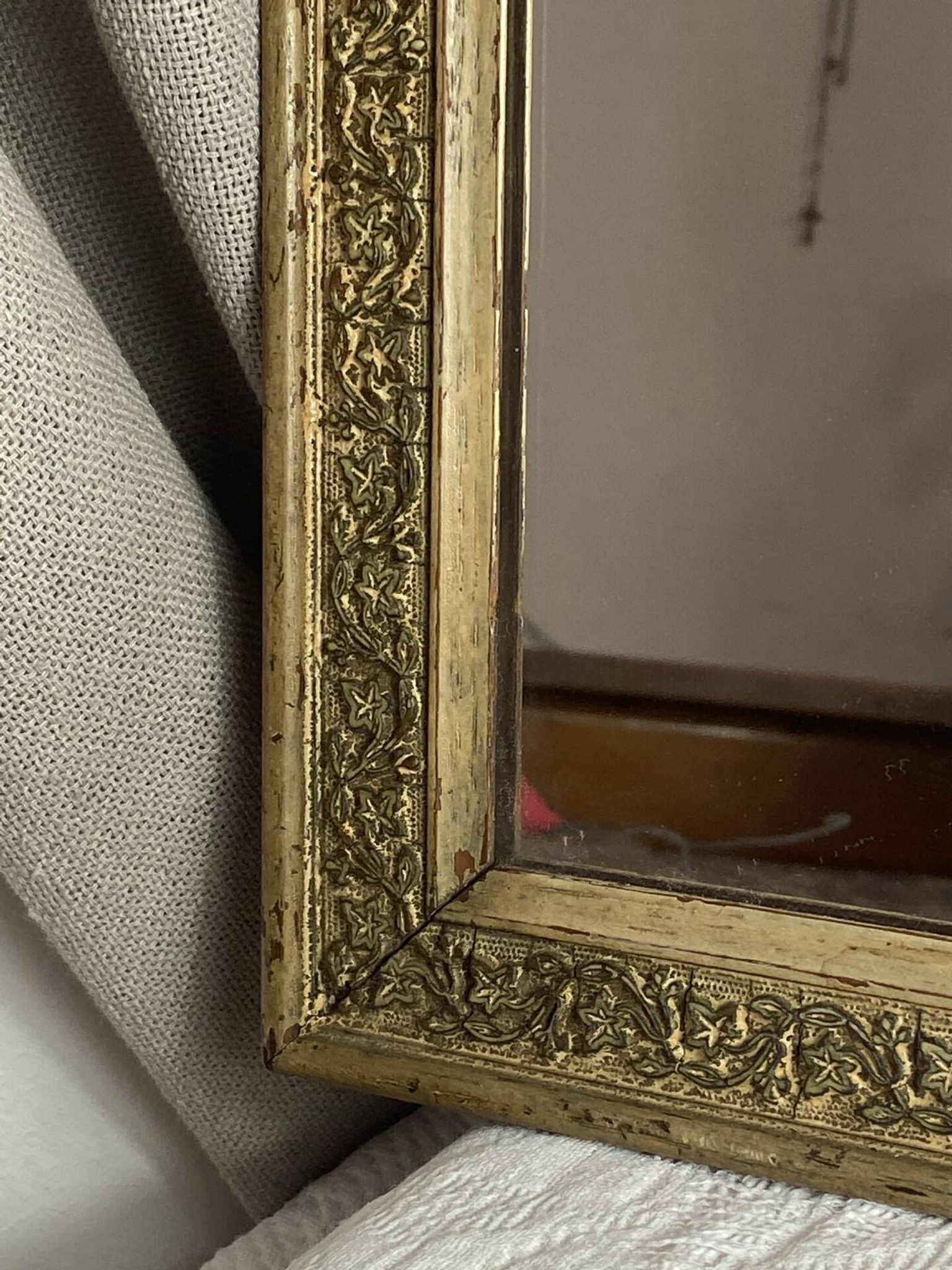 Miroir en bois et stuc, Napoléon  III 
