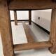 Grande table de ferme en chêne massif avec ses rallonges, années 50