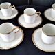 5 Limoges porcelain coffee cups