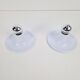 Vintage Space Age UFO Disc Wall Lamps from Targetti Sankey, 1970s, Set of 2