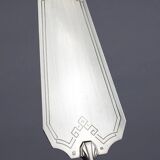 Art Deco silver-plated cake service, shell model, circa 1930.