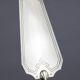 Art Deco silver-plated cake service, shell model, circa 1930.