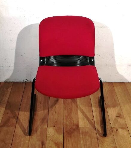 Vintage chair red fabric