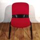 Chaise vintage tissu rouge
