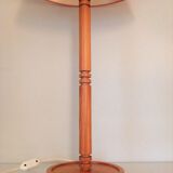 Varnished pine lamp Scandinavian style / vintage 60s-70s