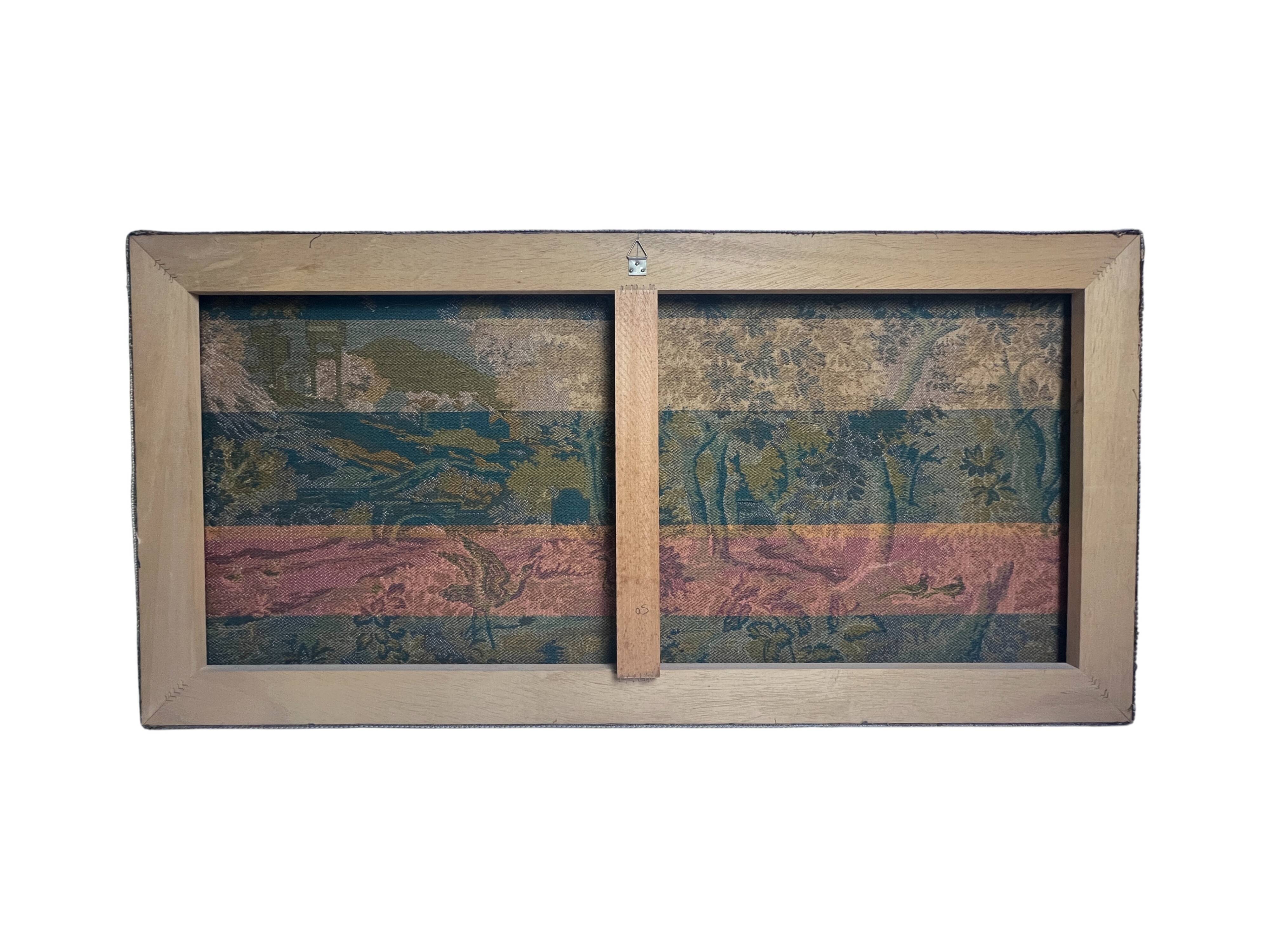 Tapestry in the Aubusson style, landscape and birds, 20th century