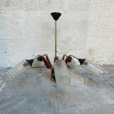 Scandinavian teak chandelier