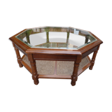 Octagonal table in cherry tree
