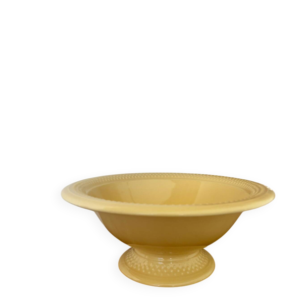 Très belle coupe à fruits Geneviève Lethu Grain de riz jaune