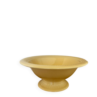 Very beautiful fruit bowl Geneviève Lethu Grain de riz yellow.