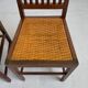 Set of 2 Oak and Cane Chairs by Hans Vollmer for Prag-Rudniker Wickerwork