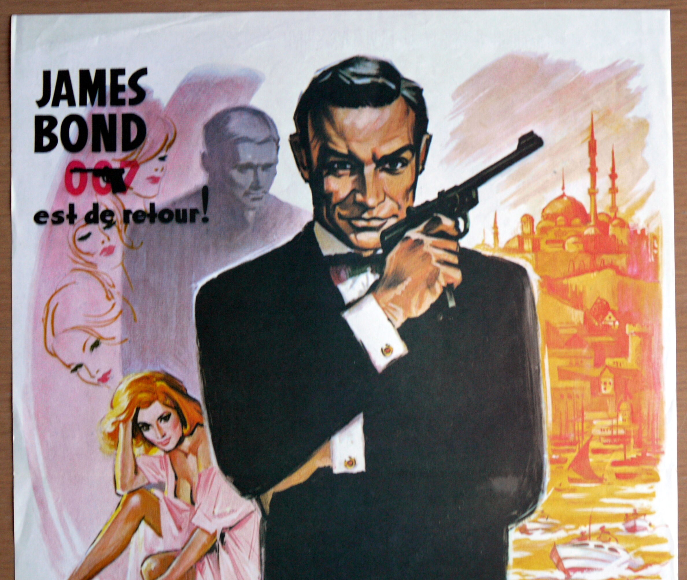 Original movie poster "Good Kisses from Russia" Sean Connery - James Bond 007