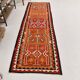 Tapis Kilim 3x10 Orange citrouille 93x308 cm