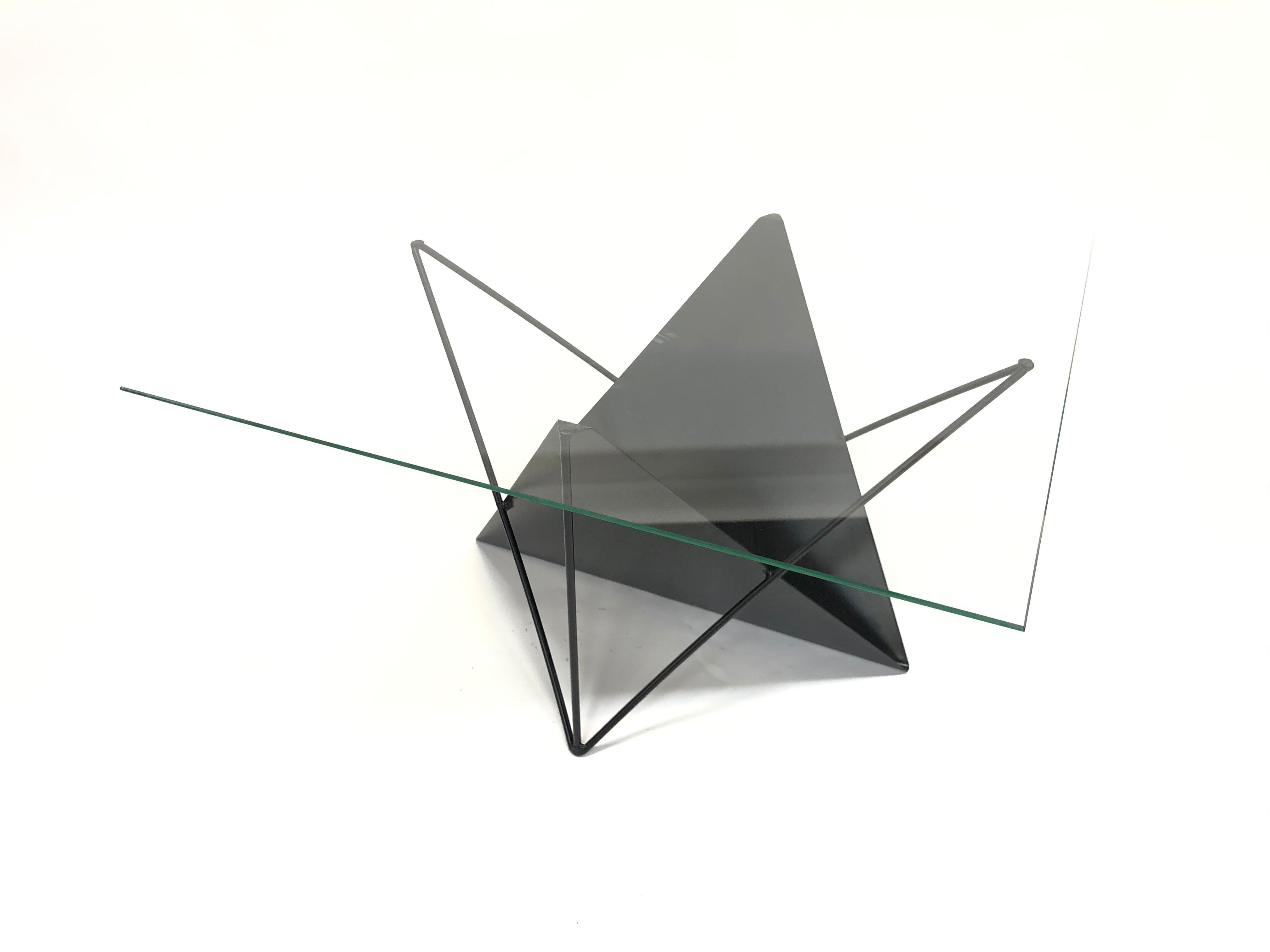 80s steel wire coffee table eclectic design