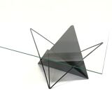 80s steel wire coffee table eclectic design