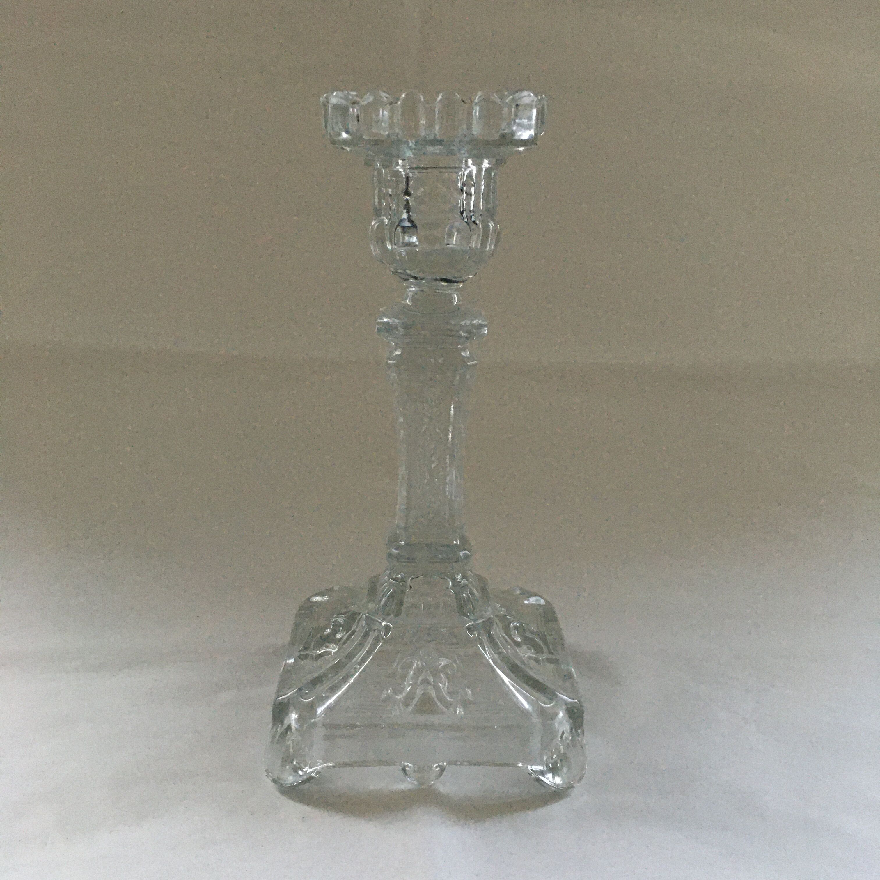 Bougeoir en verre