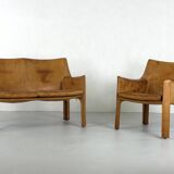 set composed of CAB 413 and CAB 414 by Mario Bellini for Cassina - 1970s