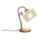 Vintage lamp in brass and cut crystal