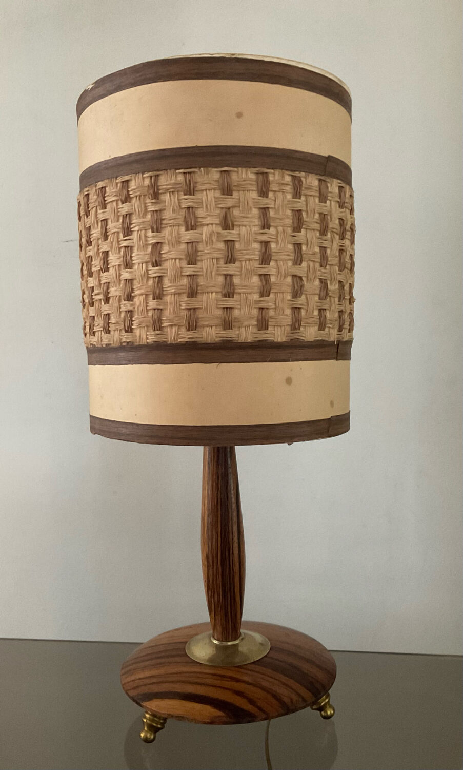 Vintage teak lamp 50-60s