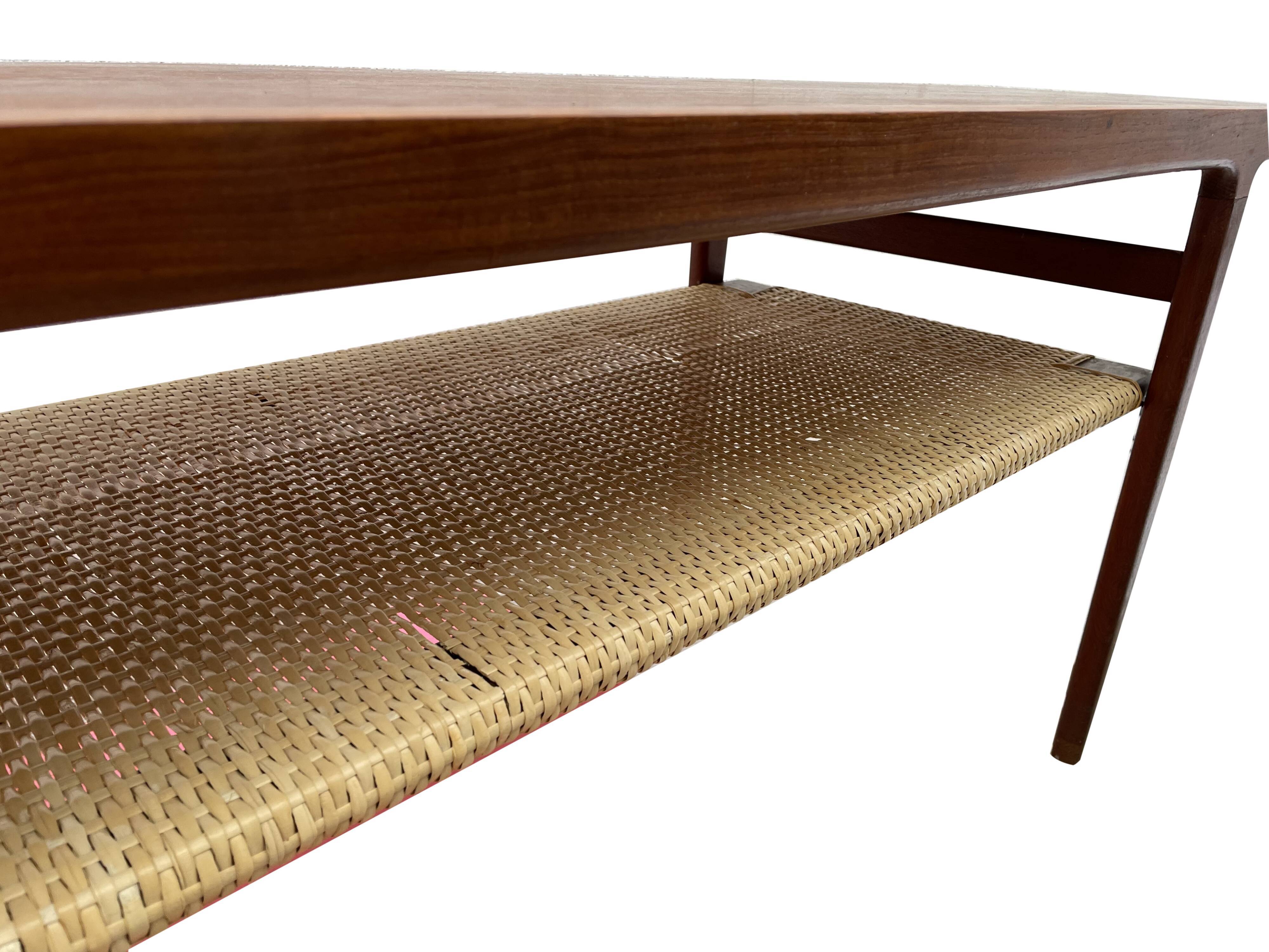 Danish coffee table in teak 1950