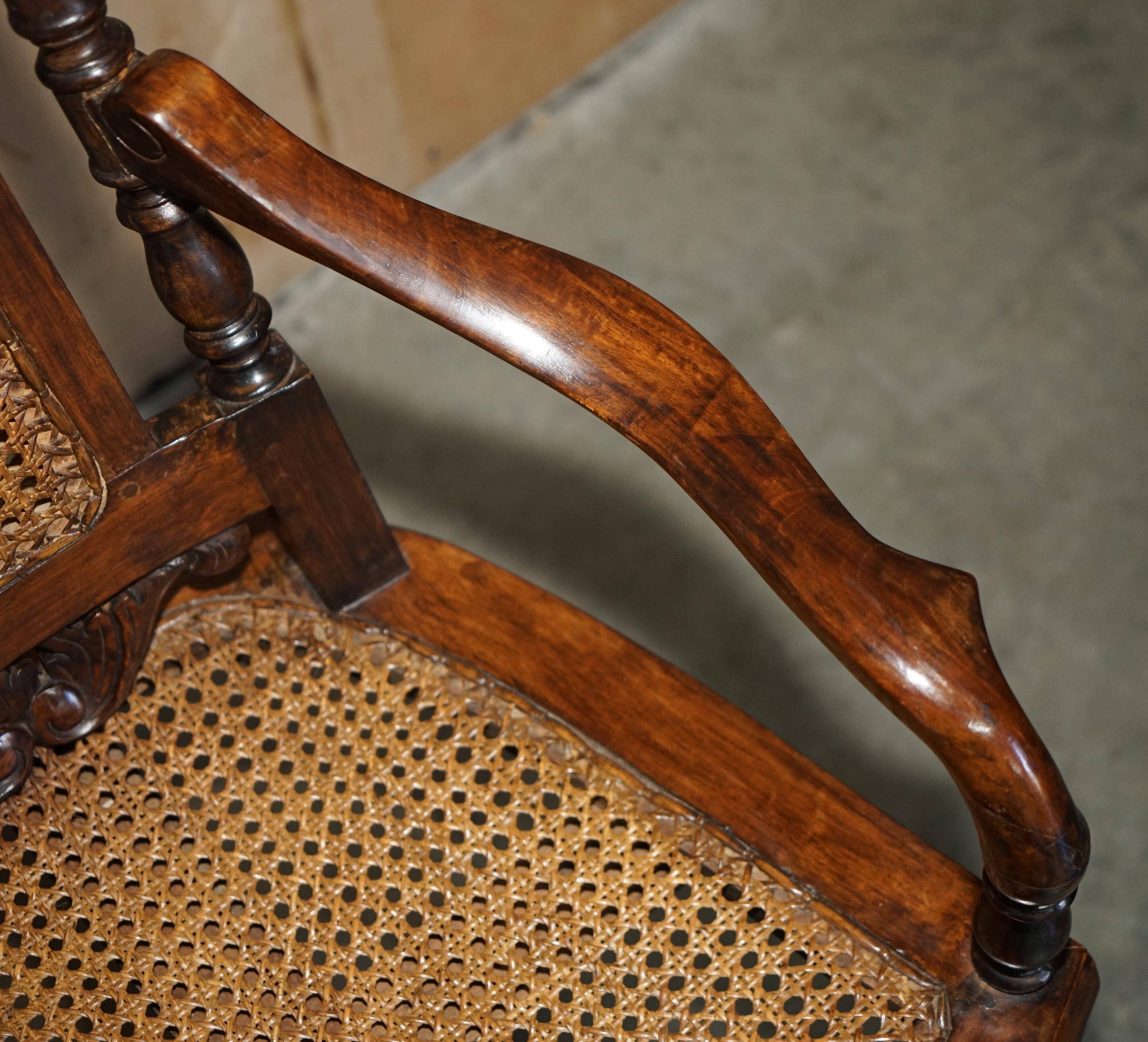 Antique Victorian swivel office armchair