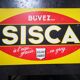 Old advertising plate in lithographed sheet Metal Aperitif SISCA - Legay Dijon TBE