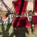 Chaises x4 style monastère