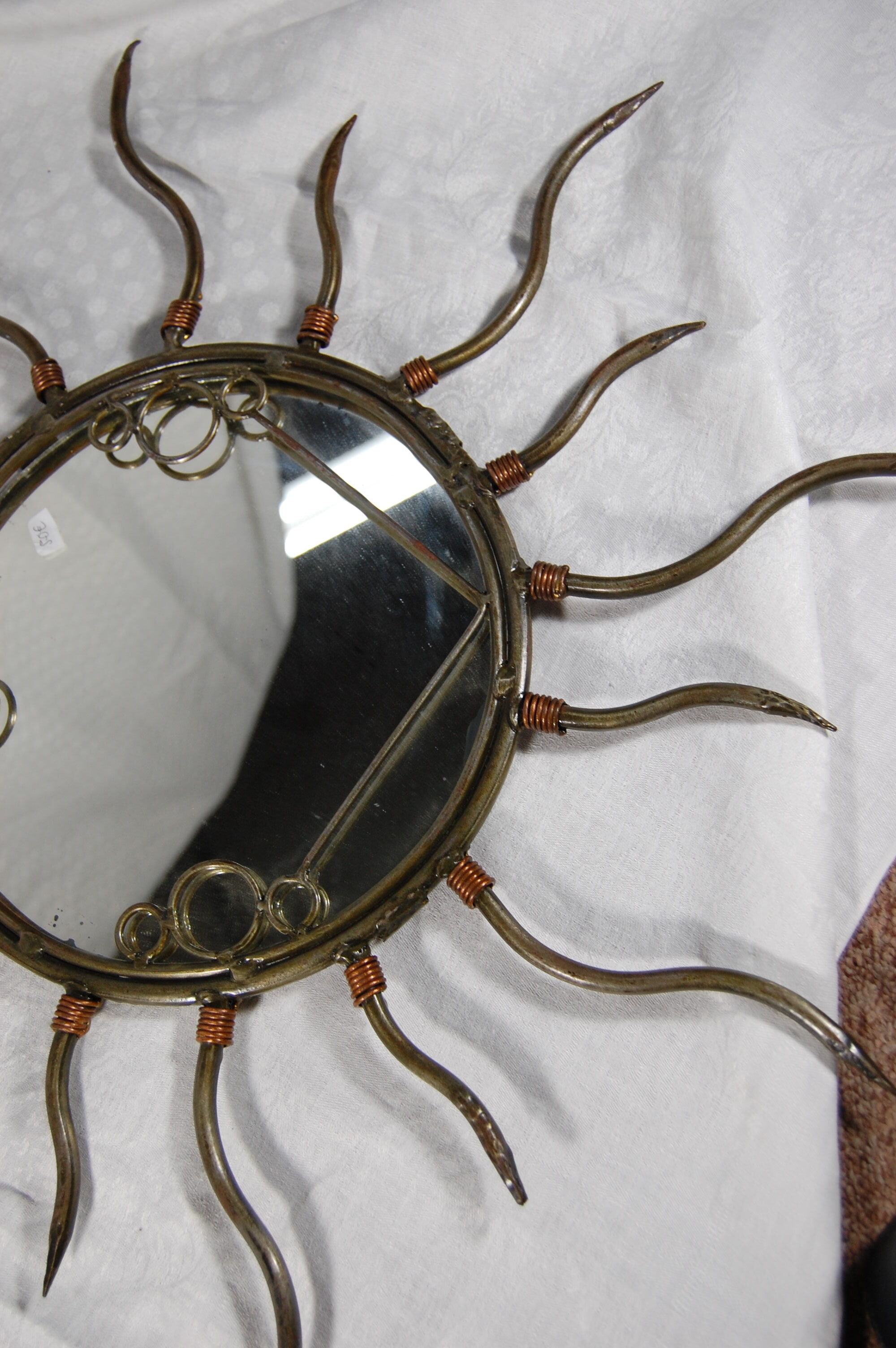 Sun metal mirror 20cm