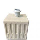 White stone lamp base