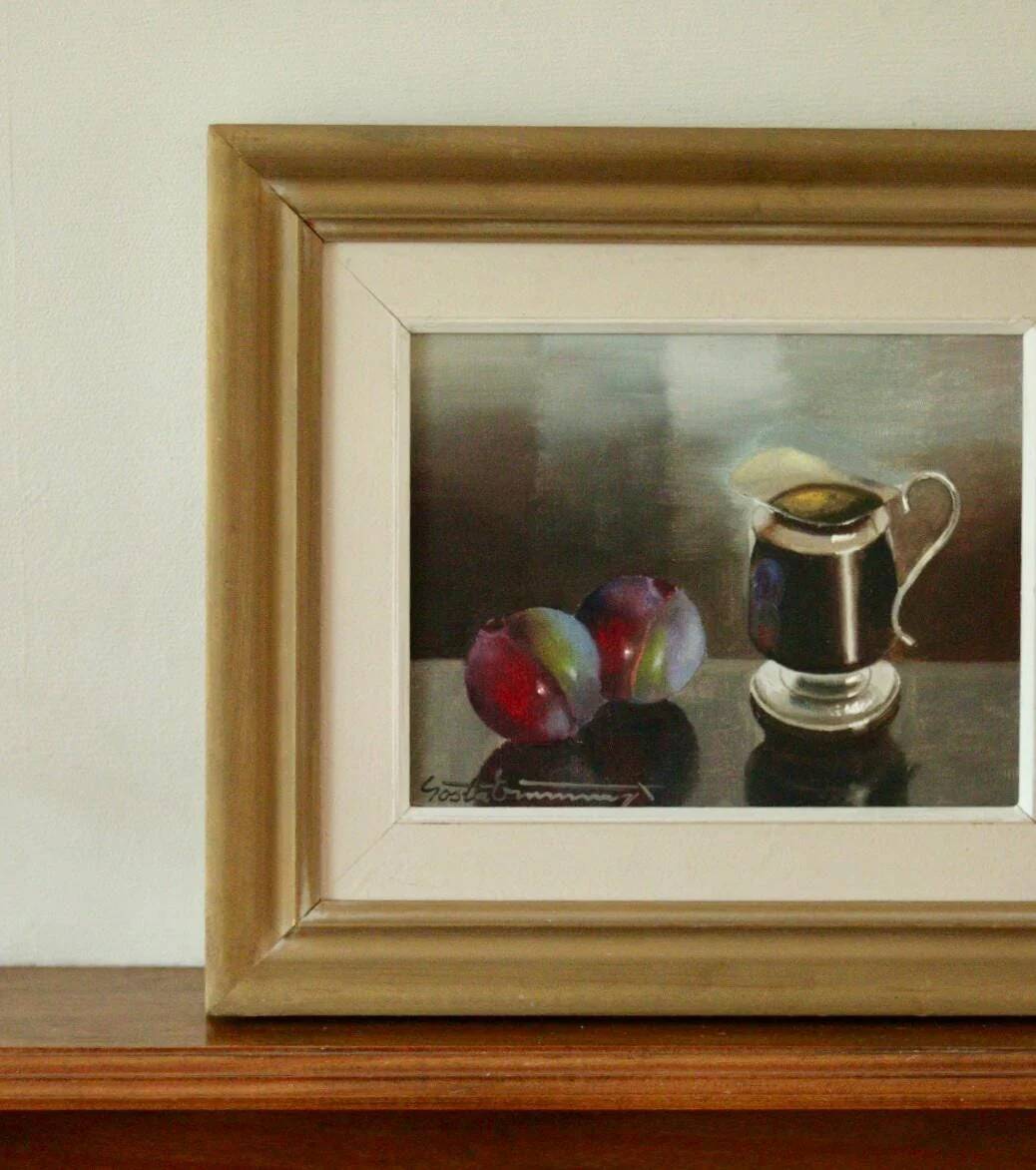 Still Life with Prunes and Jug by Gösta Emming