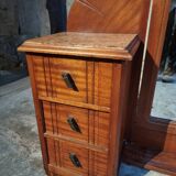 Art Deco mahogany dressing table with bevelled tilting mirror, France, 1920s–1930s.