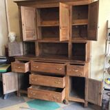 Old 2-part oak woodwork sideboard
