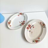 Oval serving dishes made from Onnaing earthenware